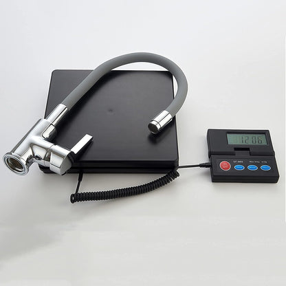 Griferia lavaplatos cuello flexible negro