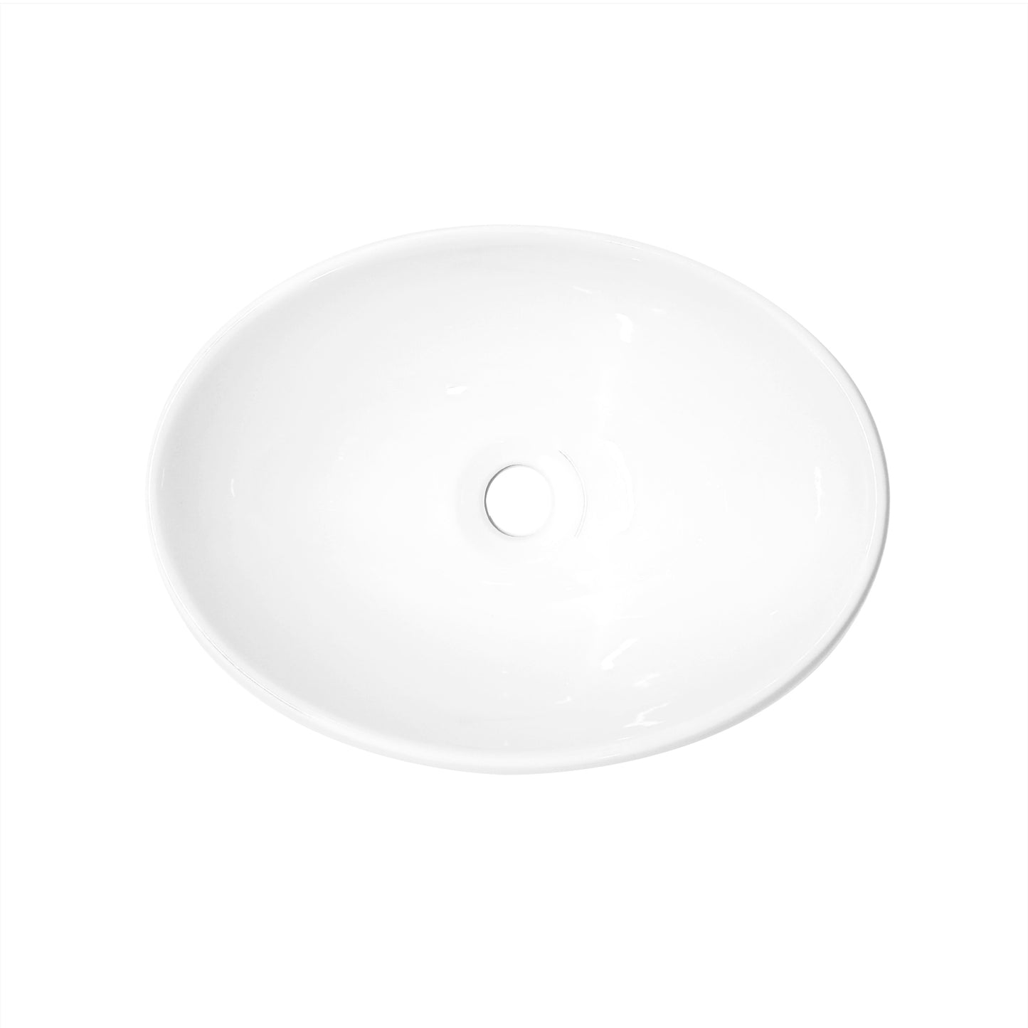 Lavamanos Sobreponer Ovalado Blanco 42x13,5