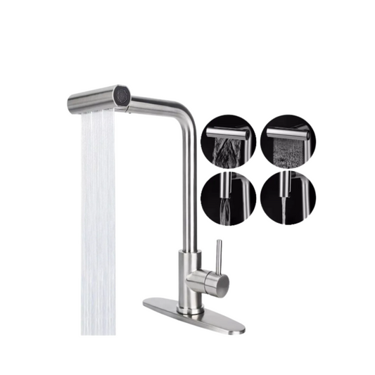 Grifo Monocontrol lavaplatos Industrial – Acero Inoxidable - Aqua center 