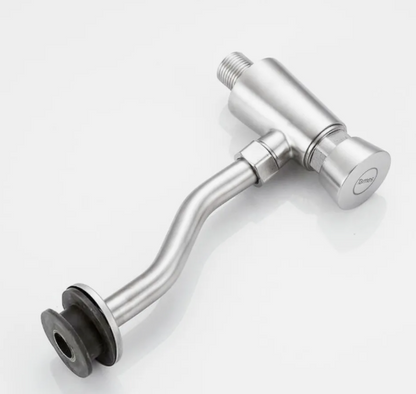 Llave Push Orinal Cierre Automático Metálica Cromada Grifo