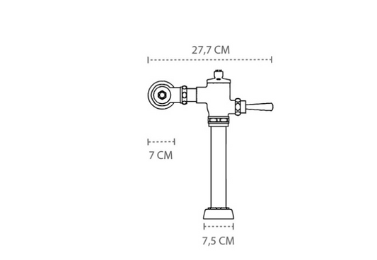 Fluxometro estándar para inodoro