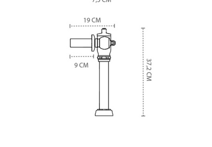 Fluxometro estándar para inodoro