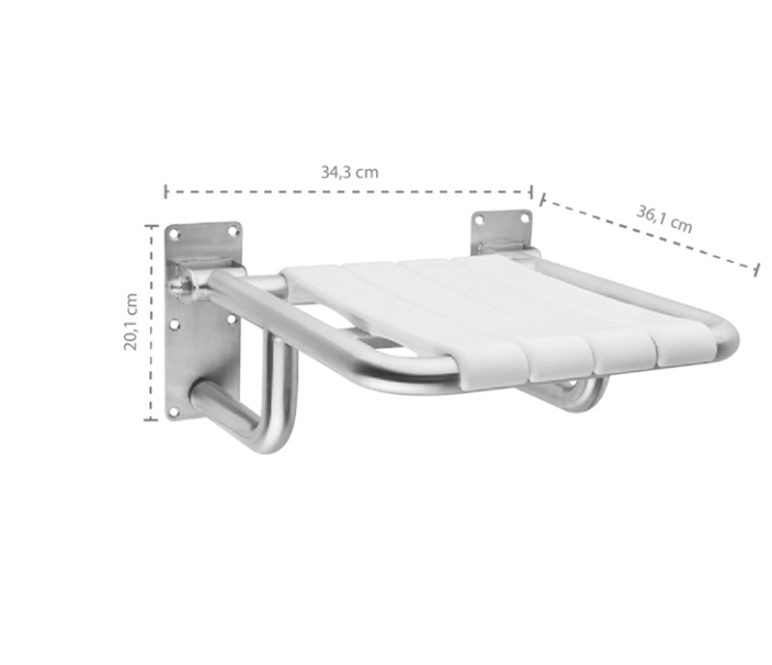 Silla de seguridad plegable acero 304