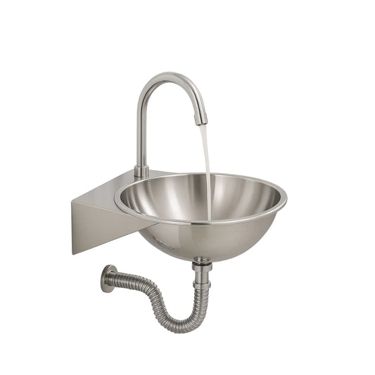 Lavamanos Plataforma Acero Inoxidable 40x42cm Pared - Aqua center 