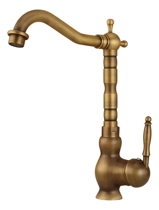 Grifo vintage gourmet de lujo alto bronce