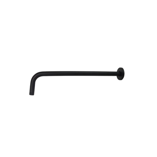 Brazo para Ducha Redondo 40 cm – Acero Inoxidable con Acabado Negro Mate - Aqua center 