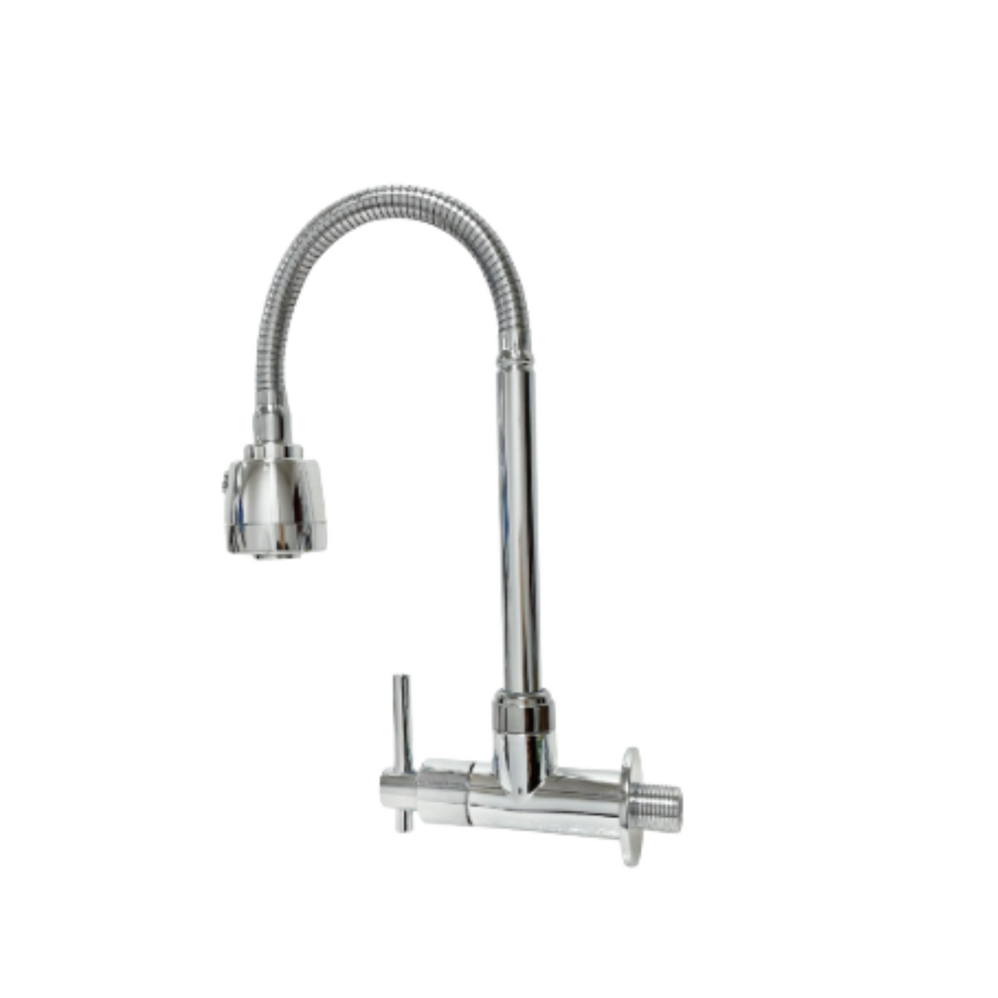 Grifería Monomando lavaplatos de Pared con Cuello Flexible - Aqua center 