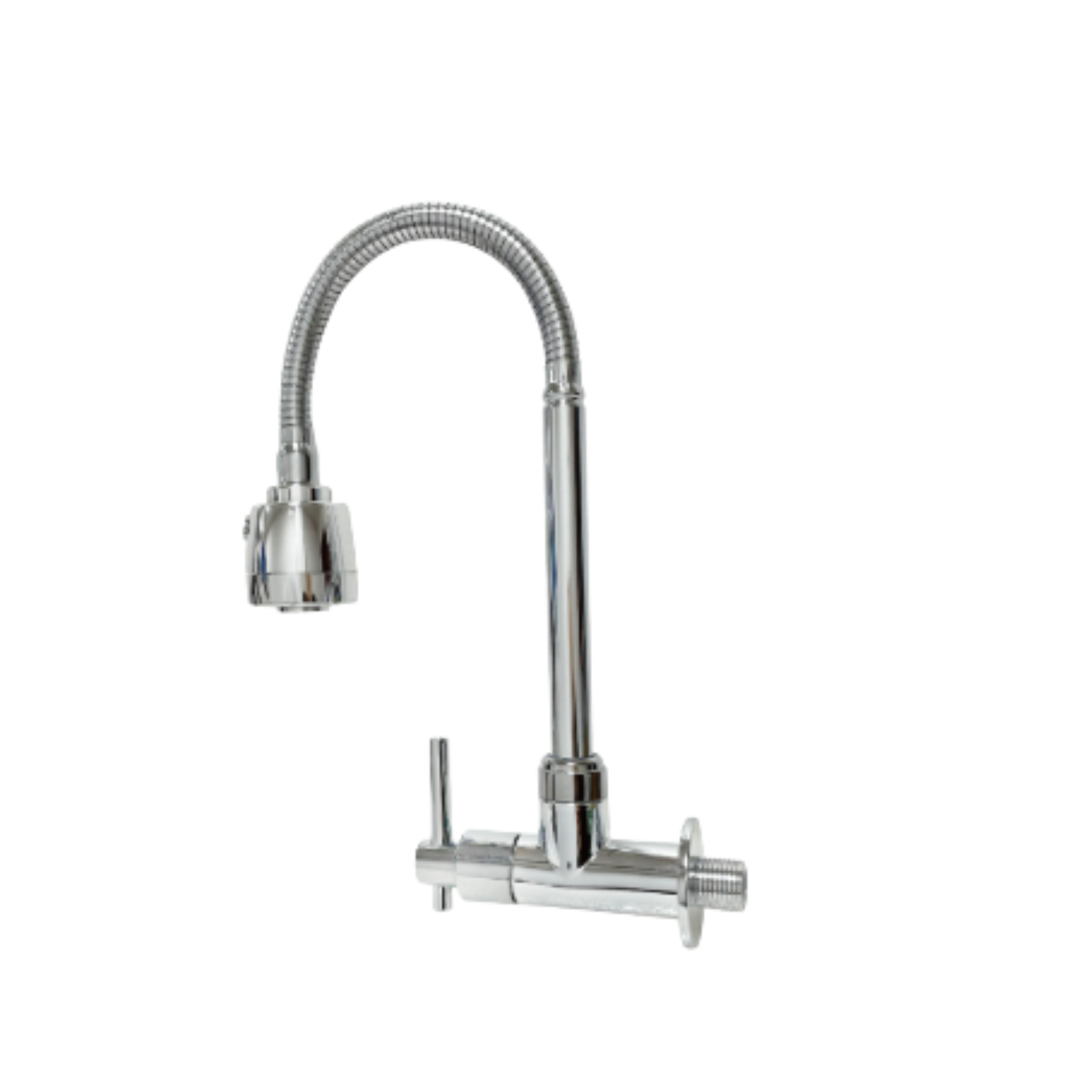 Grifería Monomando lavaplatos de Pared con Cuello Flexible - Aqua center 