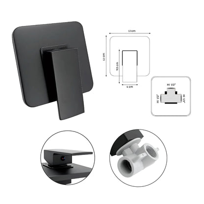 Kit Ducha Ultraslim + Brazo Ducha + Monomando Mezclador A345