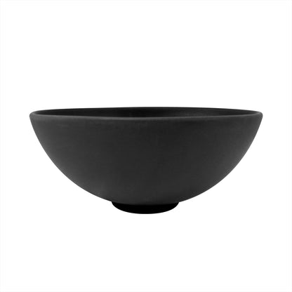Lavamanos Sobreponer Redondo Ceramica Negro Mate 13x32cm