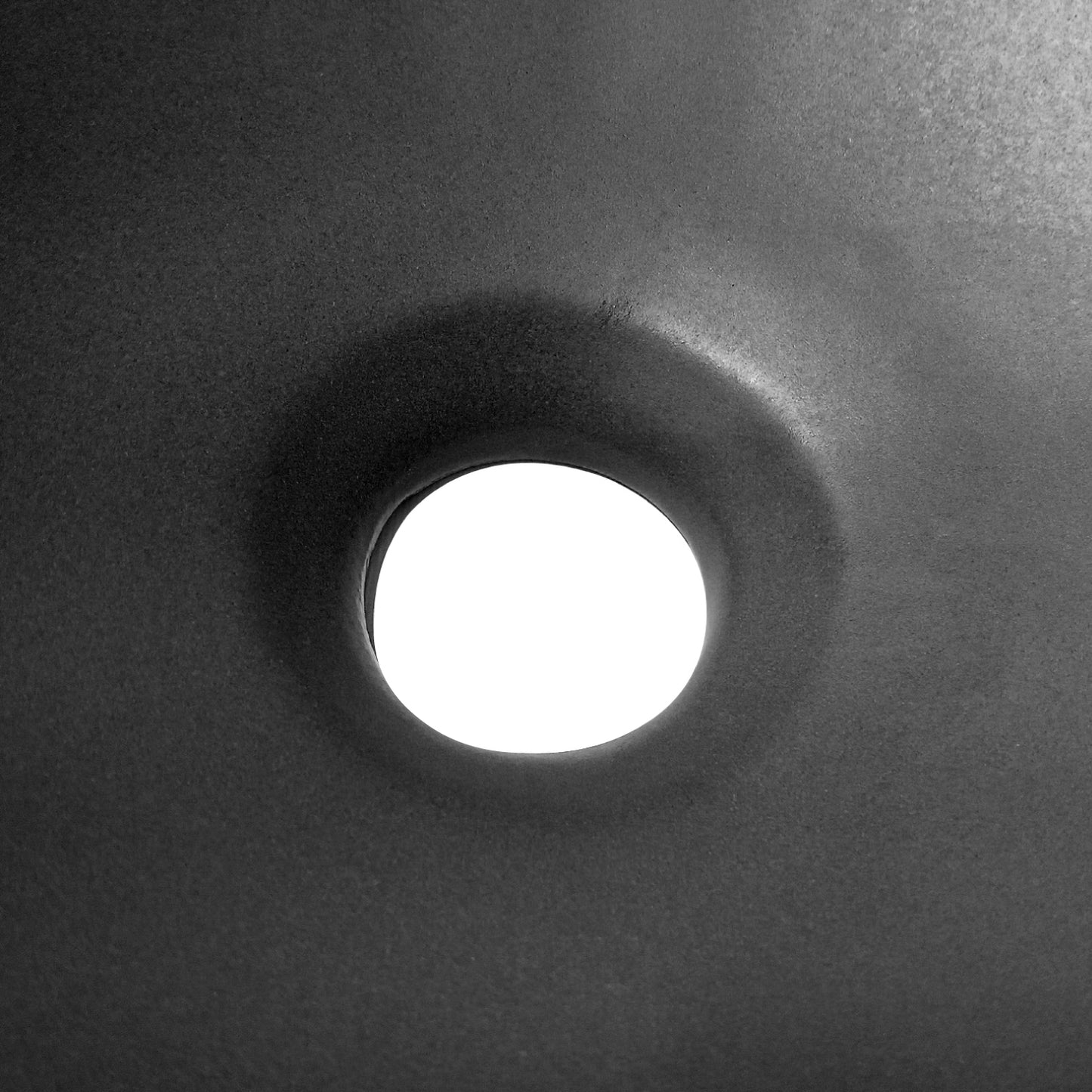 Lavamanos Sobreponer Redondo Ceramica Negro Mate 13x32cm