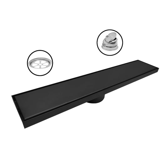 Rejilla Piso Invisible Negro 50x10 2 Sin Borde