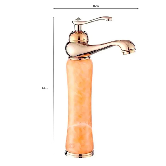 Grifería Monocontrol Alta Cascada Cromo - Elegancia Orgánica para Lavamanos Bowl