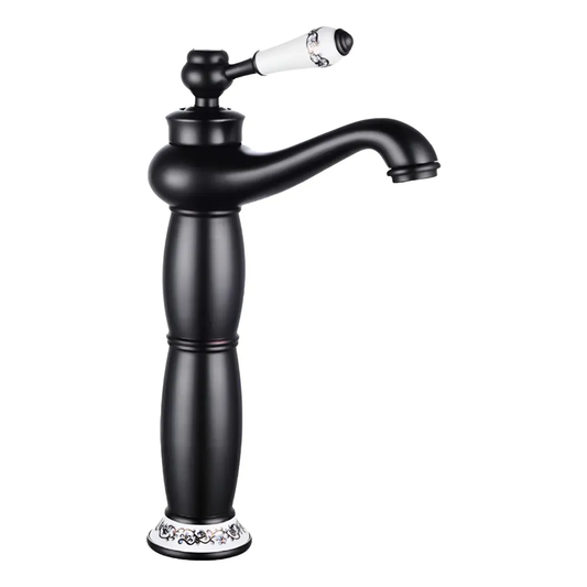 Grifería Monocontrol Cuadrada Alta Gris Gunmetal - Diseño Industrial para Lavamanos Bowl