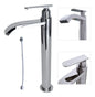 Grifo Llave Alta Tipo Cascada Cromada Agua Fría para Lavamanos - Aqua center 