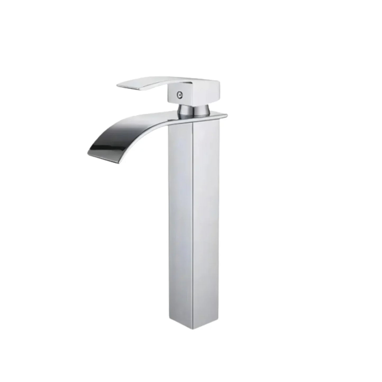 Grifo lavamanos monocontrol cascada alto acero 304 - Aqua center 