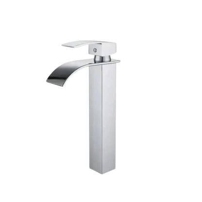 Grifo lavamanos monocontrol cascada alto acero 304 - Aqua center 