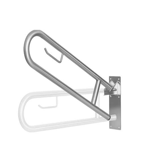 Barra de seguridad abatible 70 cm en acero inoxidable - Aqua center 