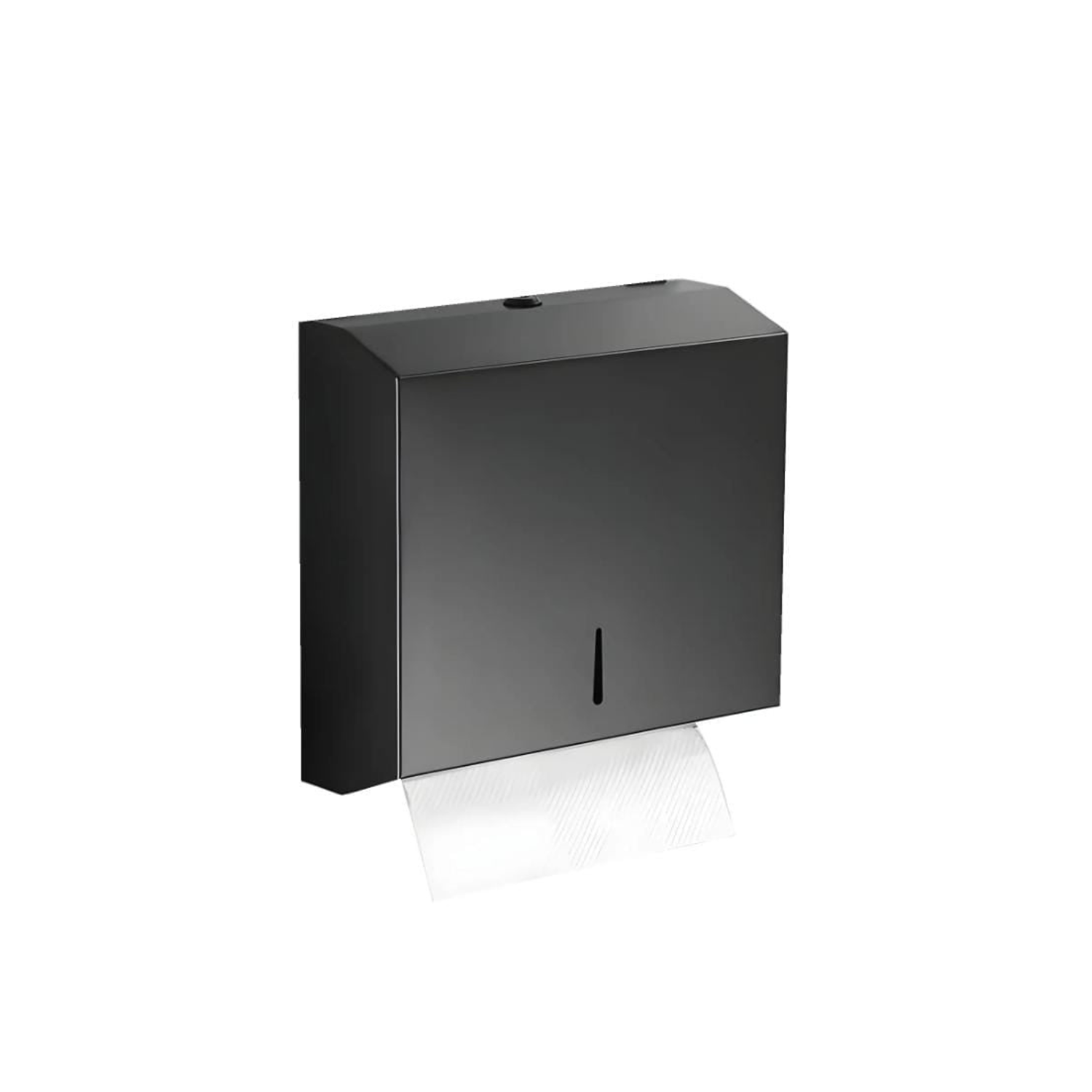 Dispensador de papel toalla en acero inoxidable - negro mate - Aqua center 