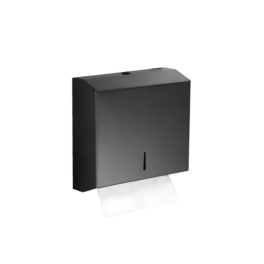 Dispensador de papel toalla en acero inoxidable - negro mate - Aqua center 