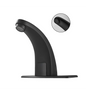 Llave Baja Sensor Lavamanos Negro mate - Aqua center 