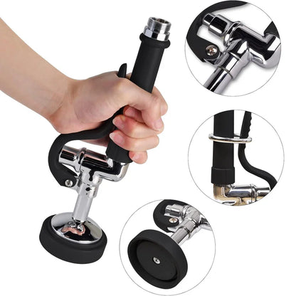 Griferia industrial para lavaplatos doble salida