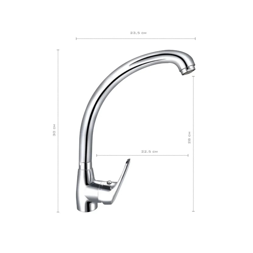 Grifería Lavaplatos Monocontrol – Acabado Brillante