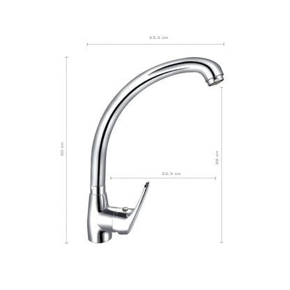 Grifería Lavaplatos Monocontrol – Acabado Brillante